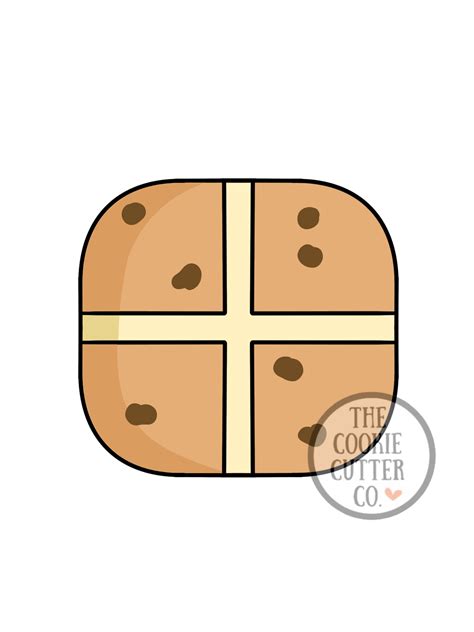 Hot Cross Bun Cookie Cutter The Cookie Cutter Co