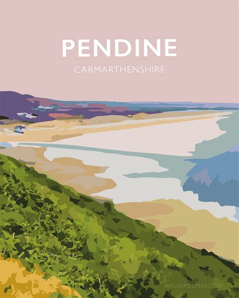 Pendine Sands Travel Poster Pendine Sands Best Sellers