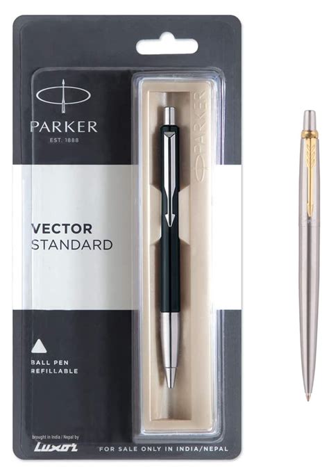 Parker Jotter Stainless Steel Gt Ball Pen Vector Standard Chrome Trim