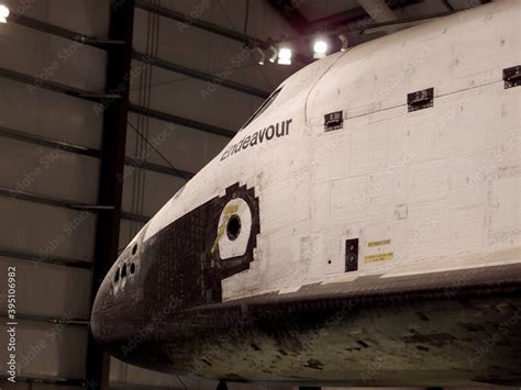 Space Shuttle Endeavor Cockpit and escape hatch close-up Stock Photo ...