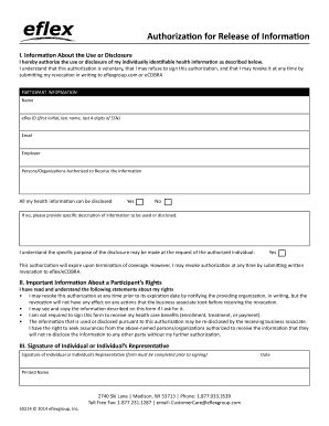 Fillable Online Authorization For Release Of Information