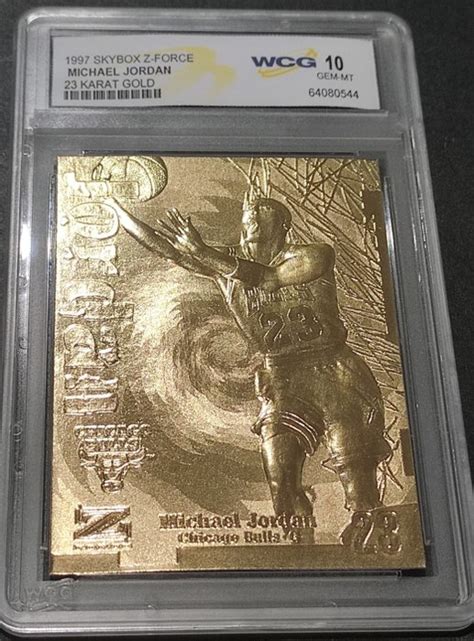 1997 Skybox Z Force Michael Jordan 23 Karat Gold WCG Catawiki