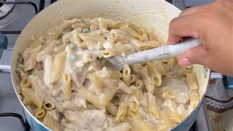 MacarrÃo Cremoso Ao Molho Branco E Frango RÁpido E Gostoso Youtube