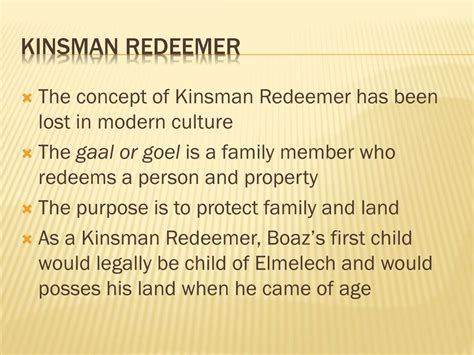 PPT - Boaz, Kinsman Redeemer PowerPoint Presentation, free download ...