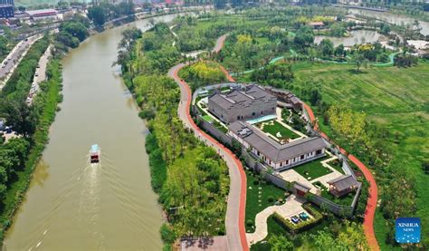 Aerial View Of Cangzhou City In N Chinas Hebei Cn