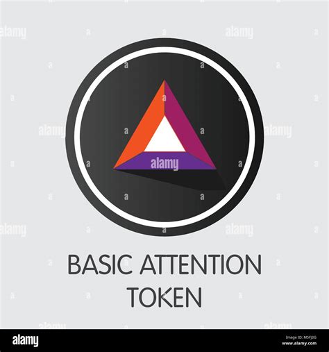 Basic Attention Token Crypto Currency Coin Illustration Stock Vector