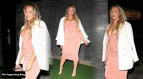 Iskra Lawrence Displays Her Curves While Grabbing Dinner At Nobu