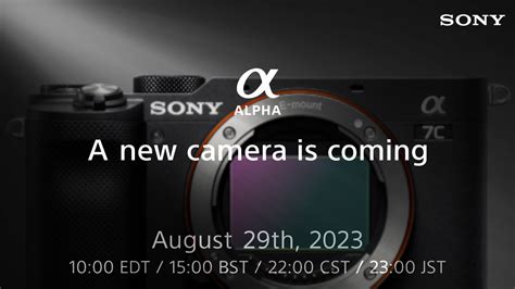 Sony Teases Likely A7c Ii And A7c R Launch Date With August 29 New Product Announcement Stream