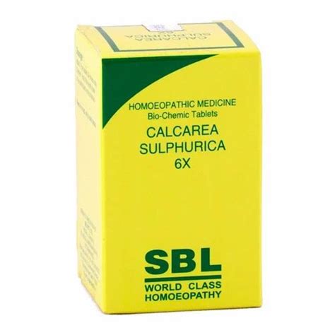 Calcarea Sulphurica X Tablets At Rs Pack Calcarea Fluorica X In