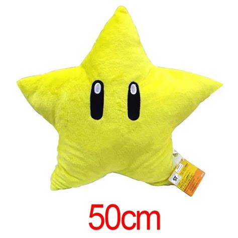 20inch plush doll pillow yellow stars Mario plush toys of stars plush ...