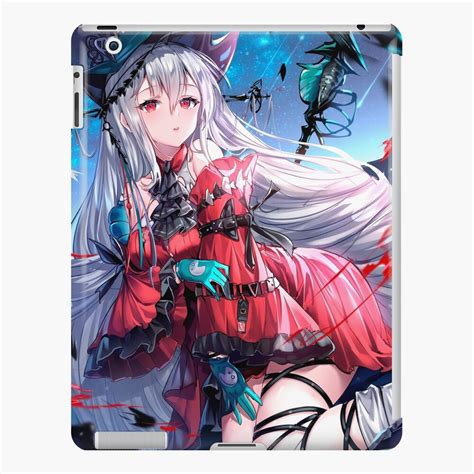 Hot Skadi Arknights Sexy Lewd Boobs Tits Hentai Ecchi Anime Girl Gothic Lolita IPad Case