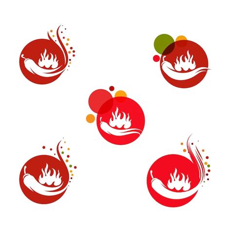 Premium Vector Red Hot Natural Chili Icon Vector Illustration