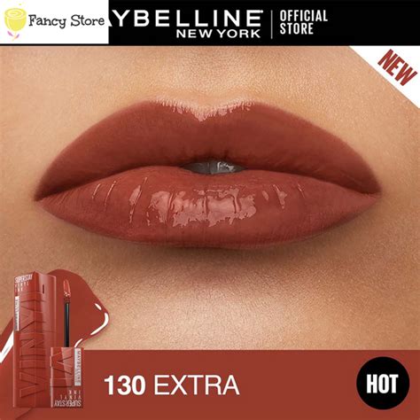 Maybelline Superstay Vinyl Ink 130 EXTRA HOT Liquid Lipstick Lazada Indonesia