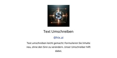 Text Umschreiben Gpts Features And Functions Examples And Prompts