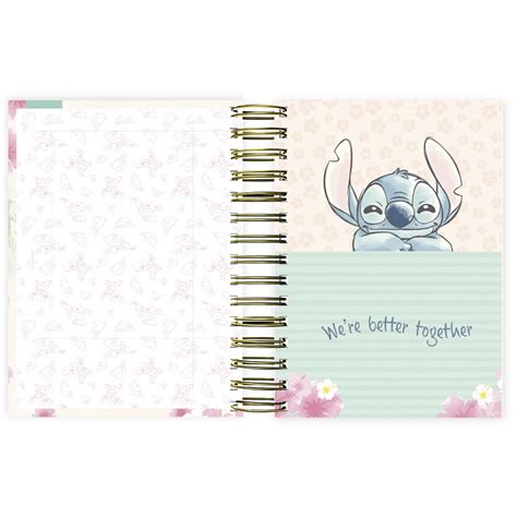 Agenda diária Stitch 2024 176 folhas 2489618 Spiral Ds PT 1 UN