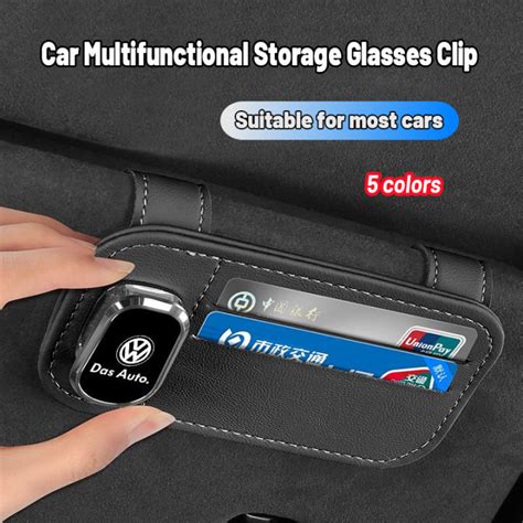 High Quality Car Multifunctional Glasses Clip Car Sun Visor Card Pen