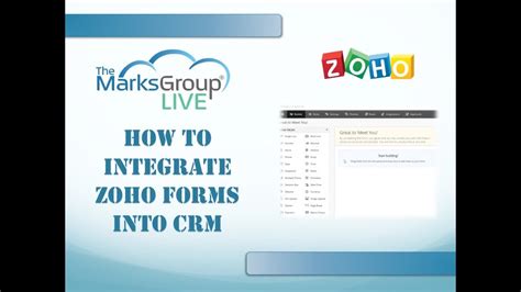 Zoho Forms Integration With Zoho Crm Youtube