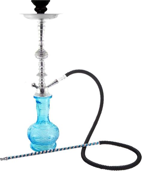 1 Hose 20 Blue Hookah Shisha Nargila Nargile Narguile Hookahs Glass