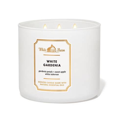 White Gardenia Bliss 3-Wick Scented Candle - Flowers and Gifts Delivery ...