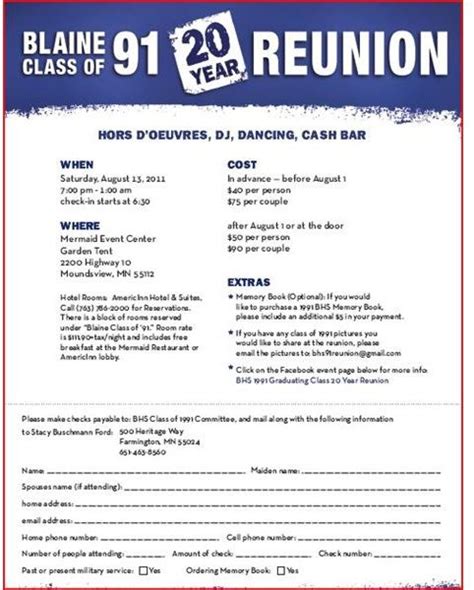 Class Reunion Reunion Invitation Sample | HQ Template Documents