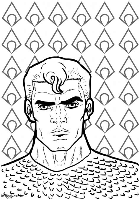 Cara De Aquaman Para Colorear