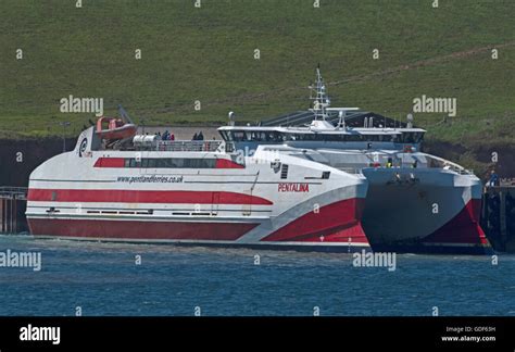 Mv Pentalina Is A 70m Ropax Catamaran Ferry Sailing From Gills Bay To