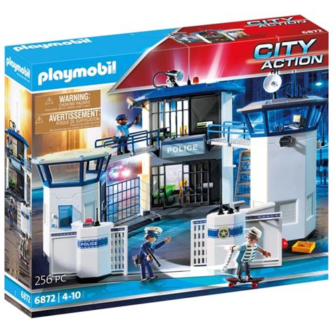 PLAYMOBIL City Action Set 6872 Polizei Kommandozentrale mit Gefängnis