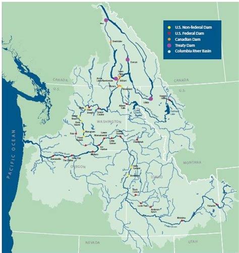 Columbia River Treaty Map United States Department Of State