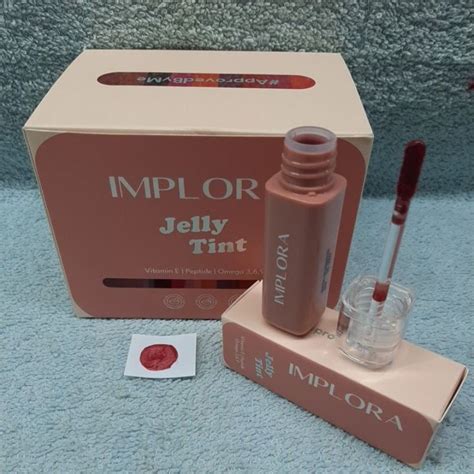 Jual Lip Tint Implora Jelly Tint Approved By Me Bpom Perbox Shopee