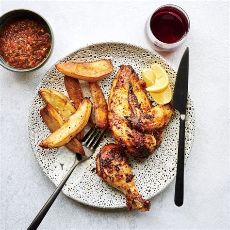 Piri Piri Chicken With Crispy Potatoes Recipe Kay Chun