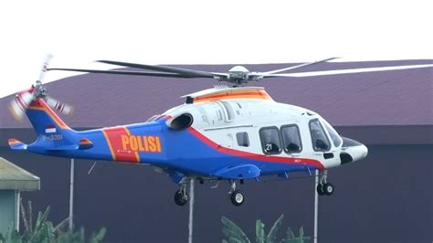 Latihan Helikopter Polisi Polairud Agusta Westland Aw P