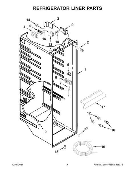 Whirlpool Wrs Cihz Parts List Coast Appliance Parts