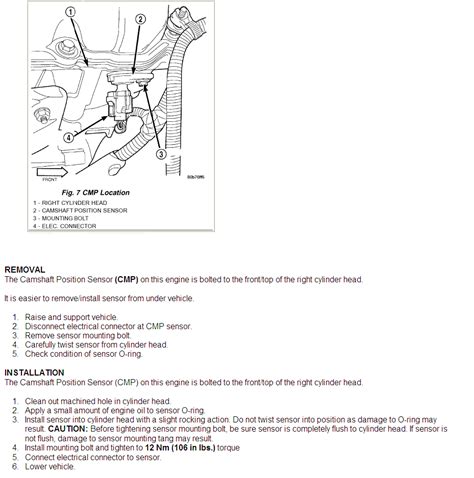 Dodge Durango Camshaft Position Sensor Location