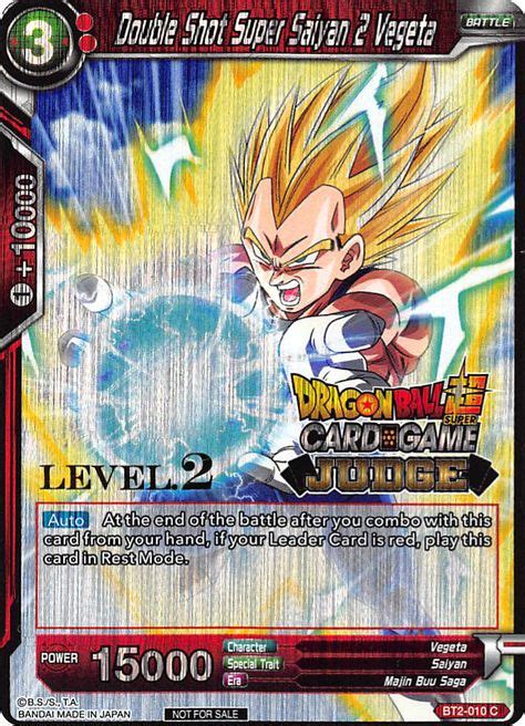 Double Shot Super Saiyan 2 Vegeta Level 2 Judge Promotion Cards