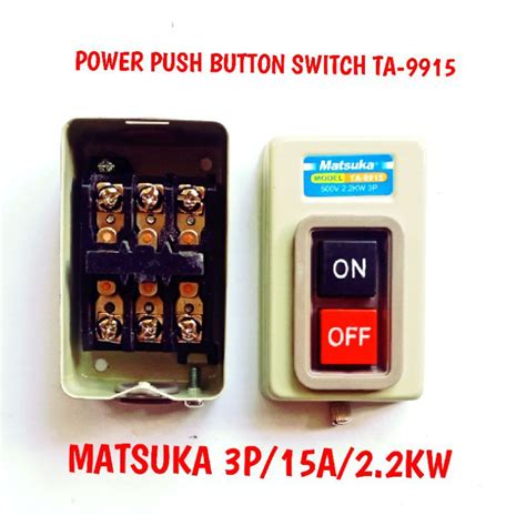 Jual Power Push Button Switch Matsuka Ta On Off P A Kw