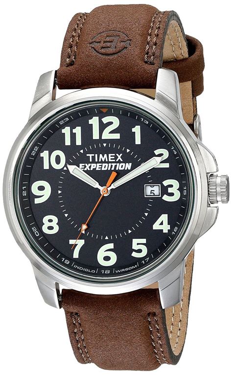 Timex Men S T47012 Expedition Metal Field Relogios Homem Produtos De Couro Relogio Timex