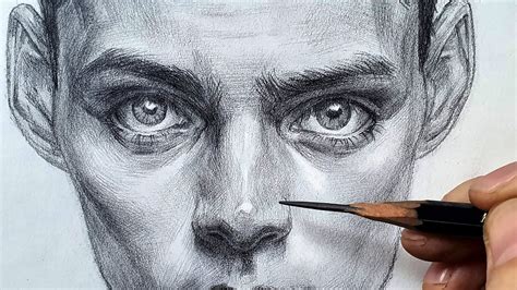 Realistic Man Face Drawing