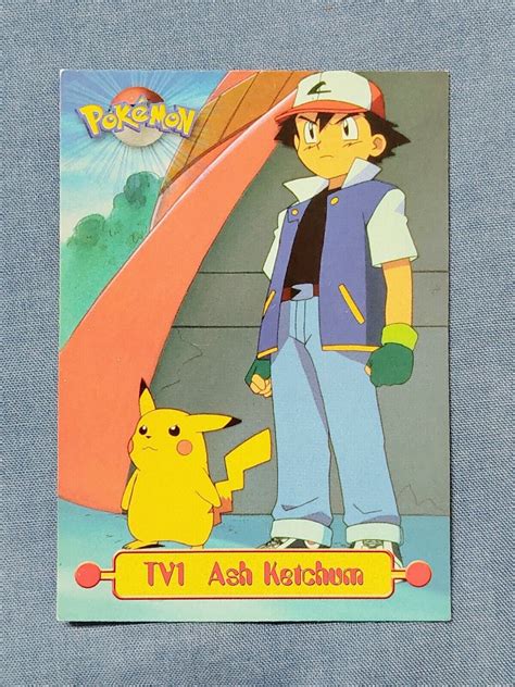 Tv Ash Ketchum Pokemon Topps Card Series Lp Values Mavin