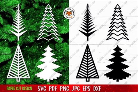 Christmas Tree Silhouette SVG Graphic by Digital Craftyfox · Creative ...