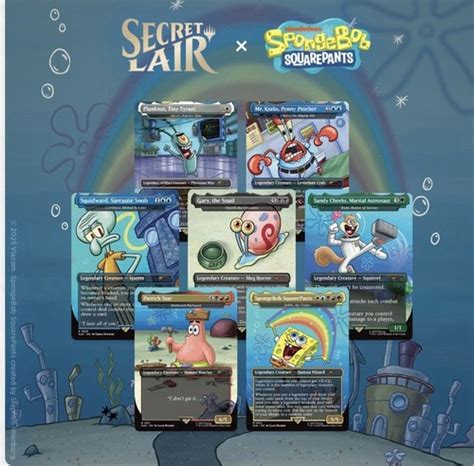 Secret Lair X Spongebob Squarepants Legends Of Bikini Bottom Mtg Ebay