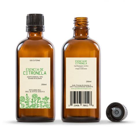 Aceite Esencial de Citronela Bio Fábrica de esencias