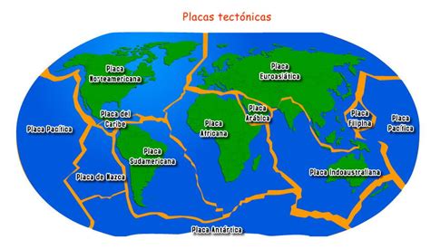 Mapa De Las Placas Tectonicas