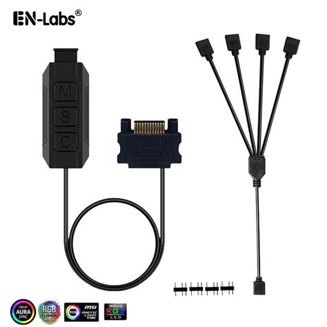 Corsair HD LL 120 RGB Fan To Standard RGB 5v Pin Adapter Cable MDY