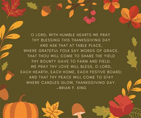 Christian Prayer For Thanksgiving