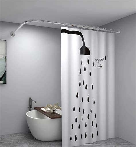 Amazon Corner Shower Curtain Rod Size X Sliver Color