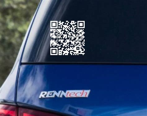 Custom Qr Code Decal Business Decal Custom Qr Code Vinyl Car Decal