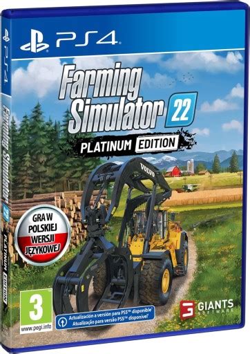 FARMING SIMULATOR 22 PLATINUM EDITION PL PS4 Symulator Farmy 2022