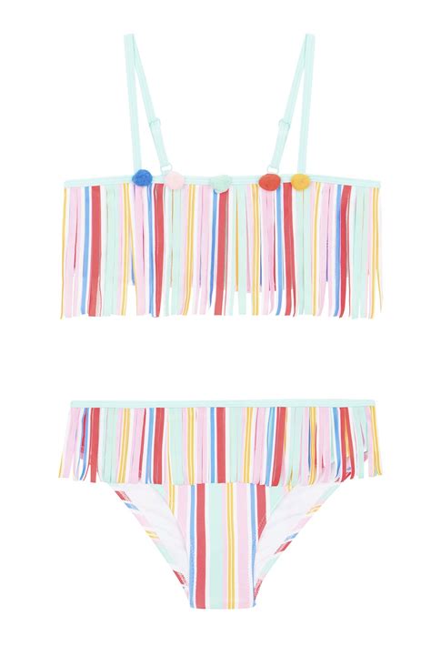 ALB Costum Baie Feti e Bikini Pompon Fetițe PLNJSFNF IYSTR Penti Romania