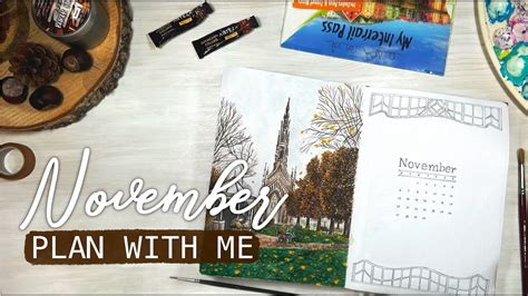 Plan With Me November 2023 Bullet Journal Setup Scotland Theme