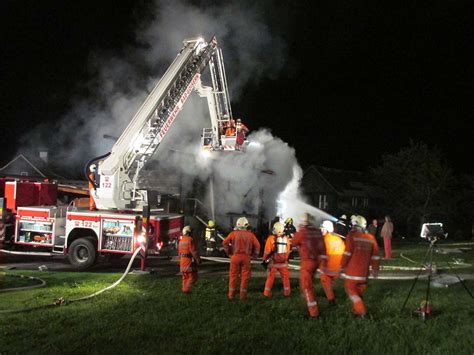 N Chtlicher Brandeinsatz In Gosau Freiwillige Feuerwehr Bad Goisern